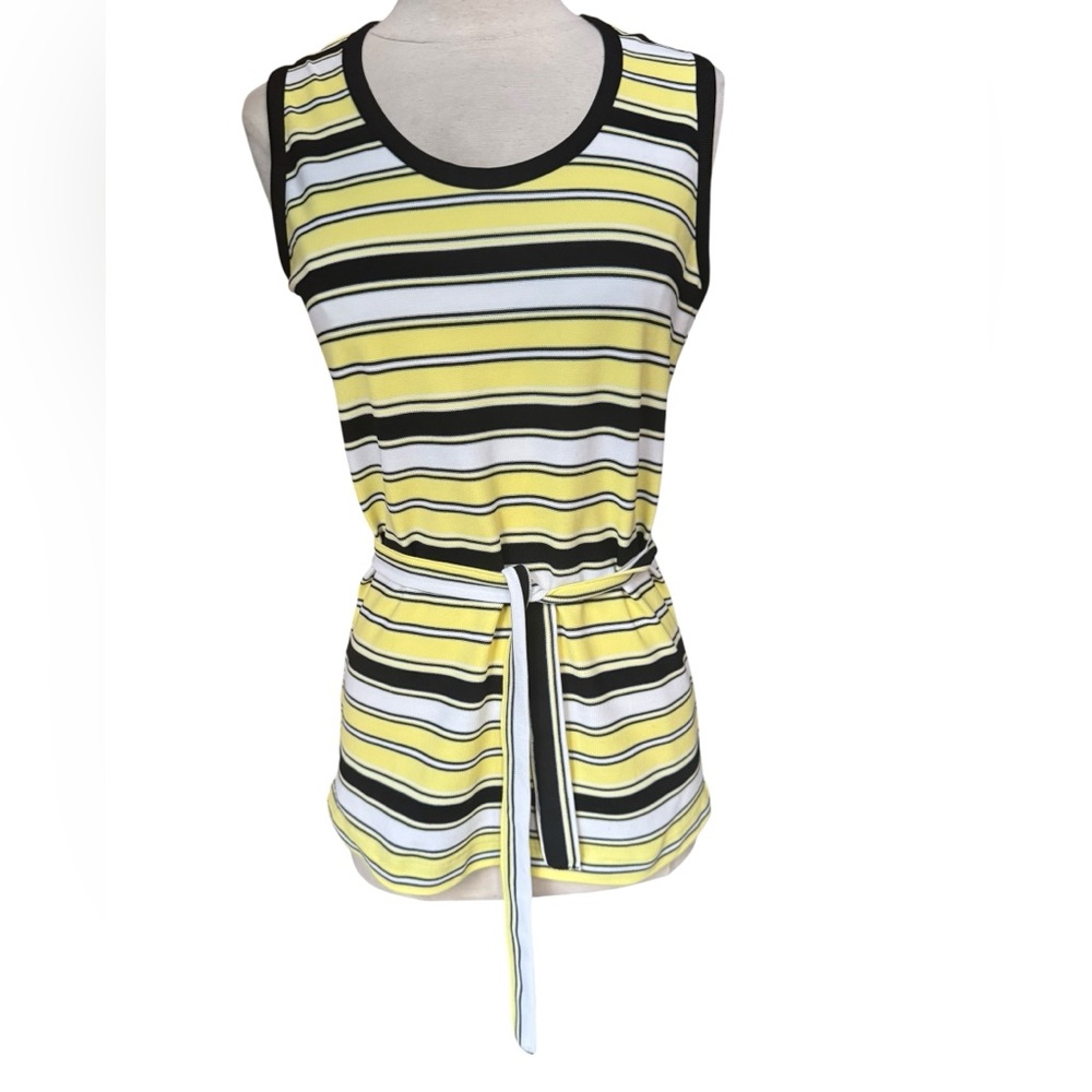 1970s Poly Knit‎ Tank Top w/Matching Belt